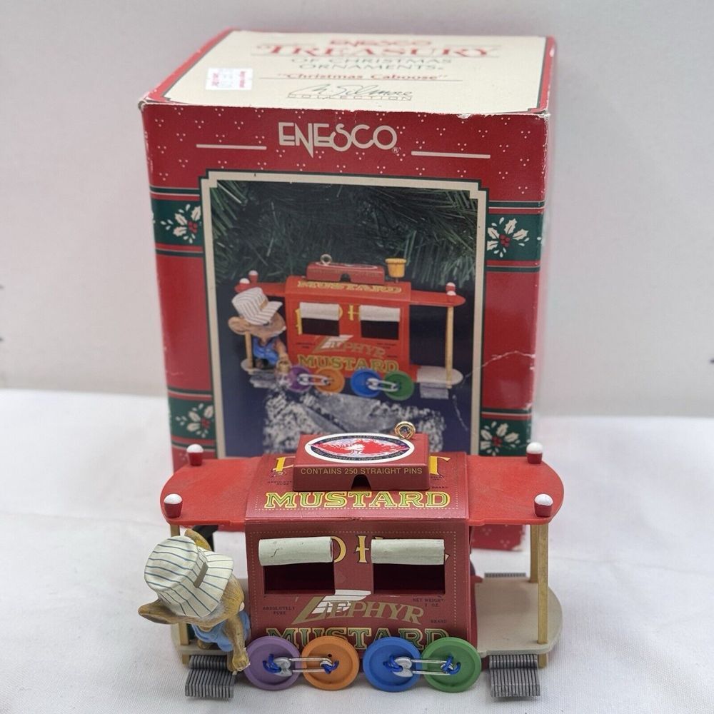 Enesco Christmas‎ Caboose King O' The Road Series 1991 In Original Box